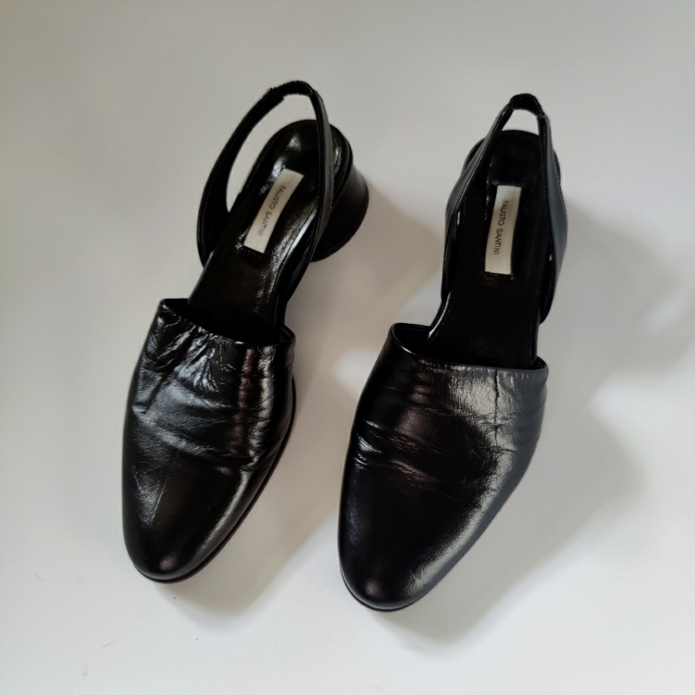 NWOT Fausto Santini Mid Heels Slingback Pumps